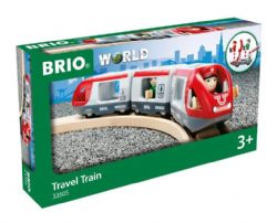 *25 BRIO - TRAIN DE VOYAGEUR ROUGE /GRIS